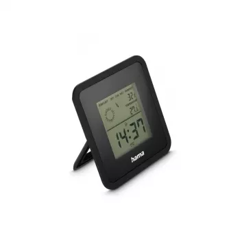 Hama Thermometer und Hygrometer Borneo, digital, für innen, Schwarz (00185890)