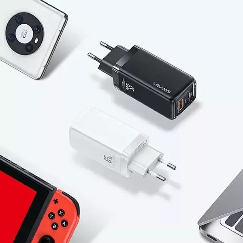 Įkroviklis usams T47 USB / USB-C 65W PD Greitasis Įkrovimas