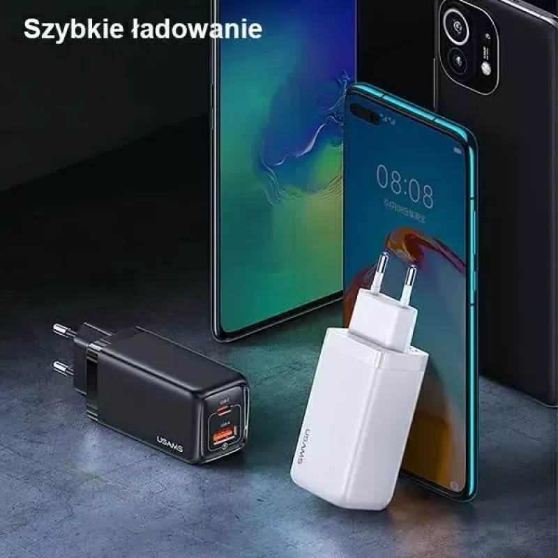 Įkroviklis usams T47 USB / USB-C 65W PD Greitasis Įkrovimas