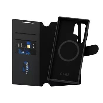 Telefono dėklas PanzerGlass CARE Feature Case Tango Two-in-One Wallet, skirtas Samsung Galaxy S24 Ultra, permatomas