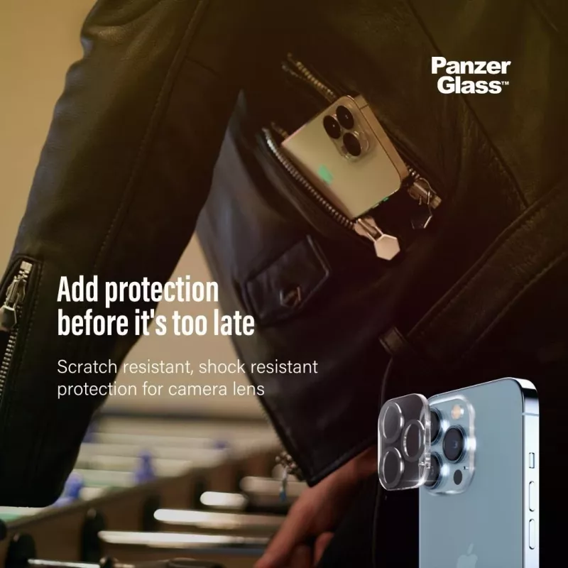 Apsauginis fotoaparato objektyvo stiklas PanzerGlass Apple iPhone 13 Pro / 13 Pro Max atsparus įbrėžimams ir smūgiams