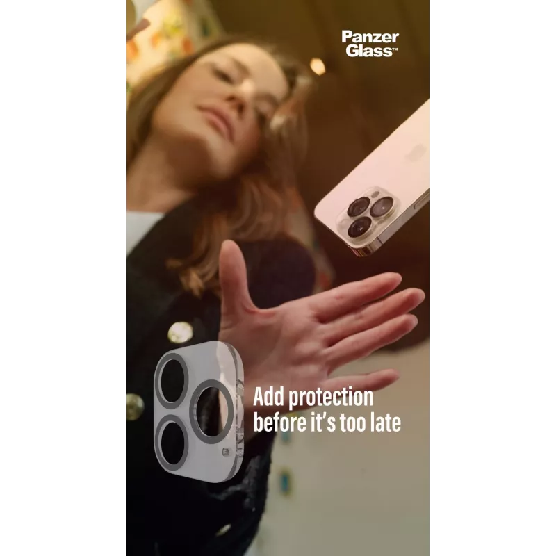 Apsauginis fotoaparato objektyvo stiklas PanzerGlass Apple iPhone 13 Pro / 13 Pro Max atsparus įbrėžimams ir smūgiams