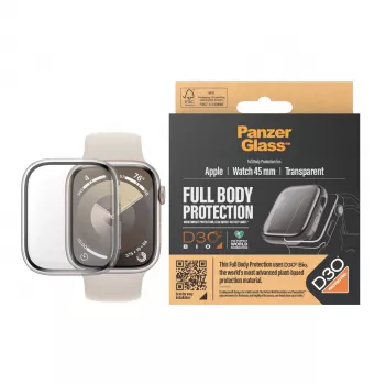 PanzerGlass Full Body Transparent su D3O® Apple Watch Series 9 | 45 mm