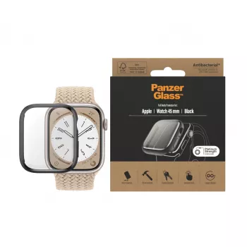PanzerGlass ® Viso korpuso apsauga Apple Watch Series 9 | 8 | 7 | 45mm | Juoda