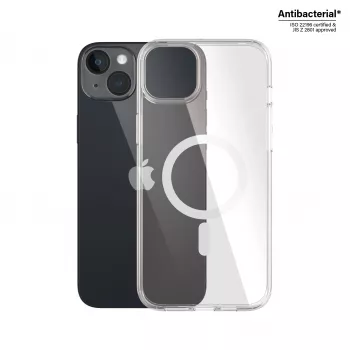 PanzerGlass® HardCase Skaidrus su Balta MagSafe iPhone 14 Plus