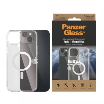 PanzerGlass® HardCase Skaidrus su Balta MagSafe iPhone 14 Plus