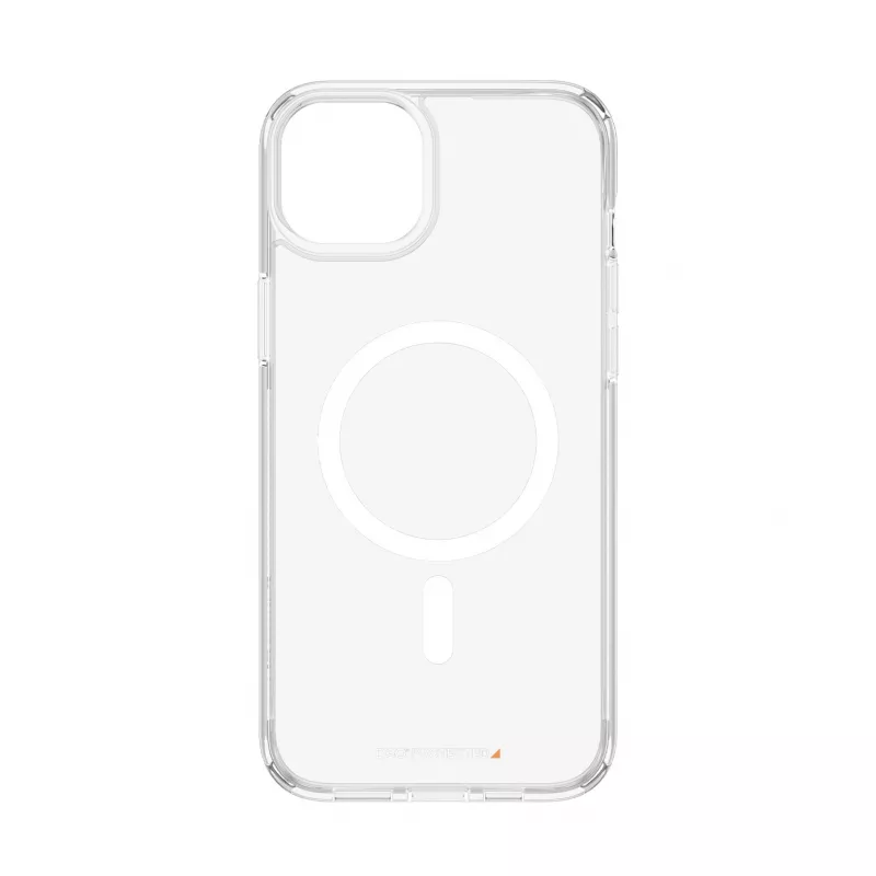 PanzerGlass 1182 HardCase MagSafe apsauginis telefono dėklas iPhone 15 Plus / 14 Plus 6,7″, D3O, 3x karinės klasės, permatomas