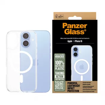 PanzerGlass HardCase permatomas su baltu MagSafe iPhone '24 6,1 colio