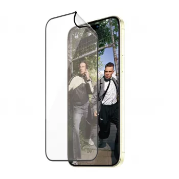 PanzerGlass ECO MATRIX ekrano apsauga su D3O® iPhone 15 Plus | Ultra-Wide Fit su AlignerKit