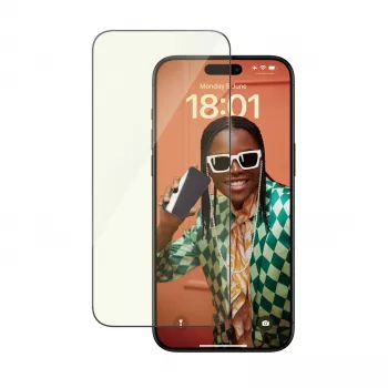 PanzerGlass® EyeCARE™ ekrano apsauga iPhone 15 Pro Max | Ultra-Wide Fit su EasyAligner