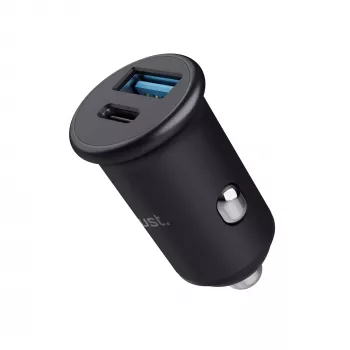 Automobilinis USB įkroviklis TRUST Maxo Universal Black Fast Charging 38W PD 12-24V