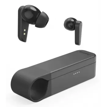 Ausinės Hama Spirit Pocket II TWS belaidės į ausis, skambučiams/muzikai, Bluetooth, juodos