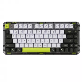 ASUS Jelly75 KD201 mechaninė klaviatūra, 75% išdėstymas, USB, RF belaidis ir Bluetooth, įvairiaspalvė