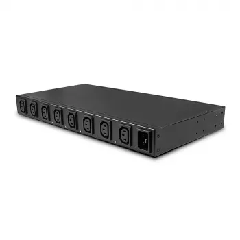 Lindy IPower Switch Pro 8 – 8 lizdų nuotolinio maitinimo valdymas per IP, C14 jungtis, juoda, plieninis korpusas