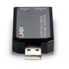 Lindy Bi-kryptinis belaidis IR plėstuvas, siųstuvas-imtuvas, AV siųstuvas ir imtuvas, 150 m, laidinis, juodas