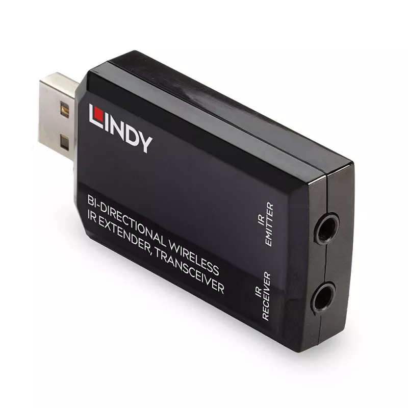 Lindy Bi-kryptinis belaidis IR plėstuvas, siųstuvas-imtuvas, AV siųstuvas ir imtuvas, 150 m, laidinis, juodas