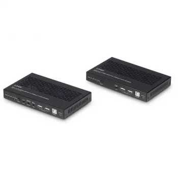 Lindy 100 m Cat.6A HDMI 4K60, garsas, IR ir RS-232 HDBaseT 3.0 KVM plėstuvas