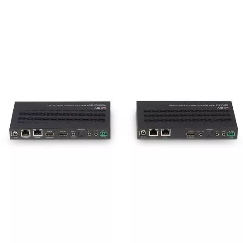 Lindy 100 m Cat.6A HDMI 4K60, garsas, IR ir RS-232 HDBaseT 3.0 KVM plėstuvas
