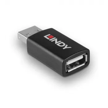 Lindy 71263 USB Type A lyties keitiklis, juodas