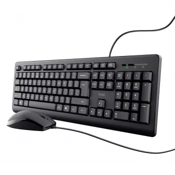 Trust TKM-250 klaviatūra ir pelė rinkinys, USB, QWERTZ vokiškas išdėstymas, juoda