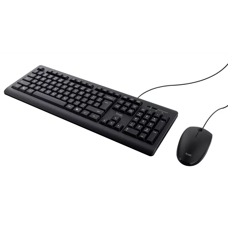 Trust TKM-250 klaviatūra ir pelė rinkinys, USB, QWERTZ vokiškas išdėstymas, juoda