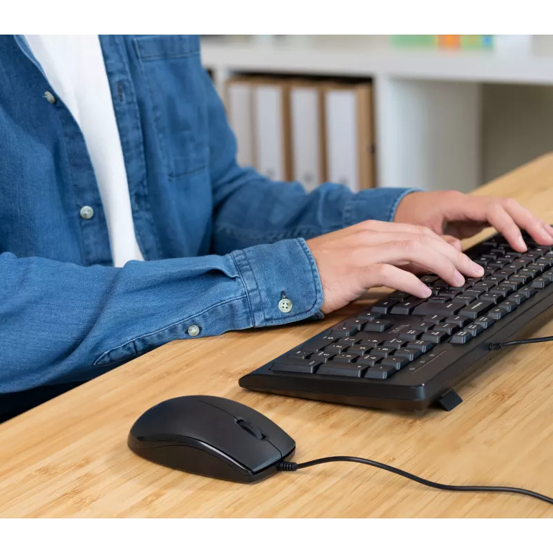 Trust TKM-250 klaviatūra ir pelė rinkinys, USB, QWERTZ vokiškas išdėstymas, juoda