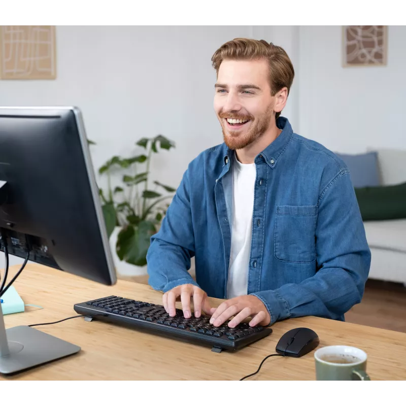 Trust TKM-250 klaviatūra ir pelė rinkinys, USB, QWERTZ vokiškas išdėstymas, juoda
