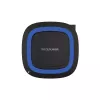Belaidžio įkrovimo stotelė RealPower FreeCharge-10 su adapteriu, juoda/mėlyna (257640)