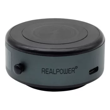Pasyvus laikiklis RealPower ChargeAir MAG Car Black mobiliesiems telefonams / išmaniesiems telefonams