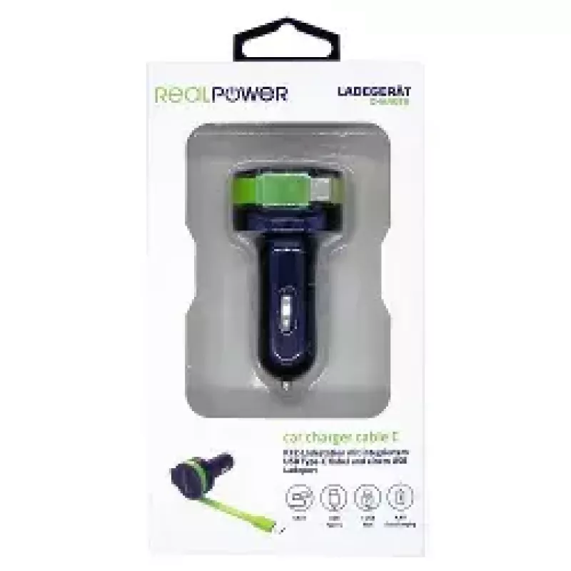 Automobilinis kroviklis RealPower 257636 Universal Black Green