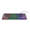 Trust GXT 867 Acira žaidimų klaviatūra USB QWERTZ juoda pilka 60% mechaninė RGB