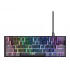 Trust GXT 867 Acira žaidimų klaviatūra USB QWERTZ juoda pilka 60% mechaninė RGB