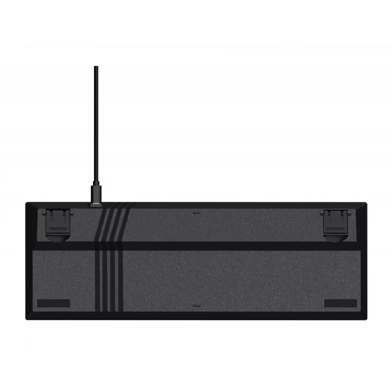 Trust GXT 867 Acira žaidimų klaviatūra USB QWERTZ juoda pilka 60% mechaninė RGB
