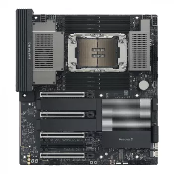 Motininė plokštė ASUS PRO WS W890-SAGE — Intel W890, LGA 4710-2, CEB, 8× DIMM, DDR5, keturių kanalų, 2,5G ir 10G Ethernet