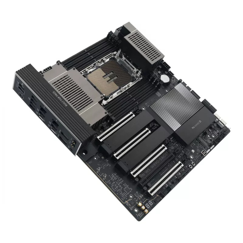 Motininė plokštė ASUS PRO WS W890-SAGE — Intel W890, LGA 4710-2, CEB, 8× DIMM, DDR5, keturių kanalų, 2,5G ir 10G Ethernet