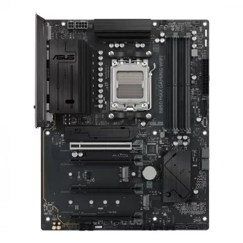 Motininė plokštė ASUS B850 MAX GAMING WIFI lizdas AM5 ATX, AMD B850, DDR5, 4 DIMM, 256 GB, Wi‑Fi 6E, 2.5Gb Ethernet