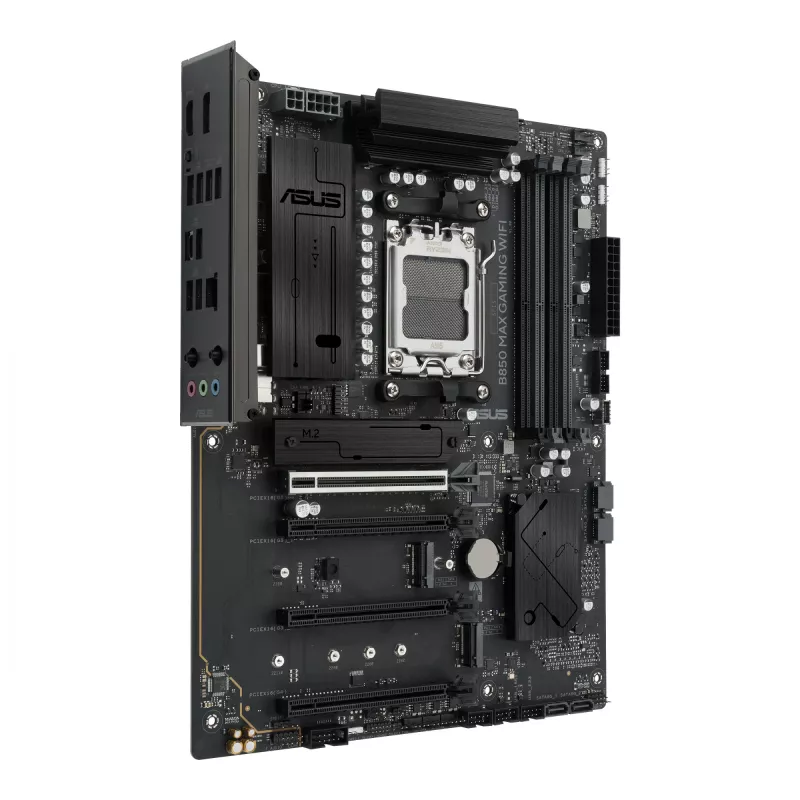 Motininė plokštė ASUS B850 MAX GAMING WIFI lizdas AM5 ATX, AMD B850, DDR5, 4 DIMM, 256 GB, Wi‑Fi 6E, 2.5Gb Ethernet