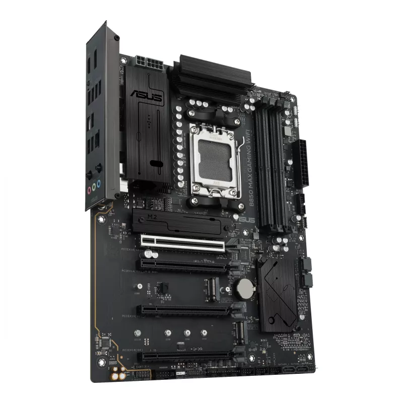 Motininė plokštė ASUS B850 MAX GAMING WIFI lizdas AM5 ATX, AMD B850, DDR5, 4 DIMM, 256 GB, Wi‑Fi 6E, 2.5Gb Ethernet
