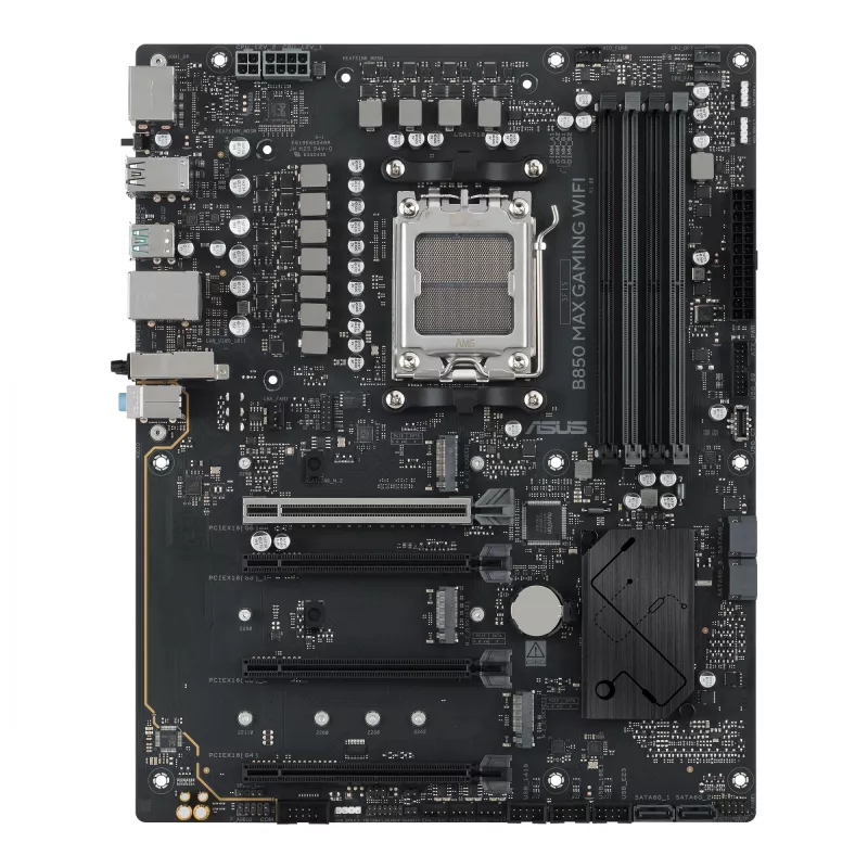 Motininė plokštė ASUS B850 MAX GAMING WIFI lizdas AM5 ATX, AMD B850, DDR5, 4 DIMM, 256 GB, Wi‑Fi 6E, 2.5Gb Ethernet