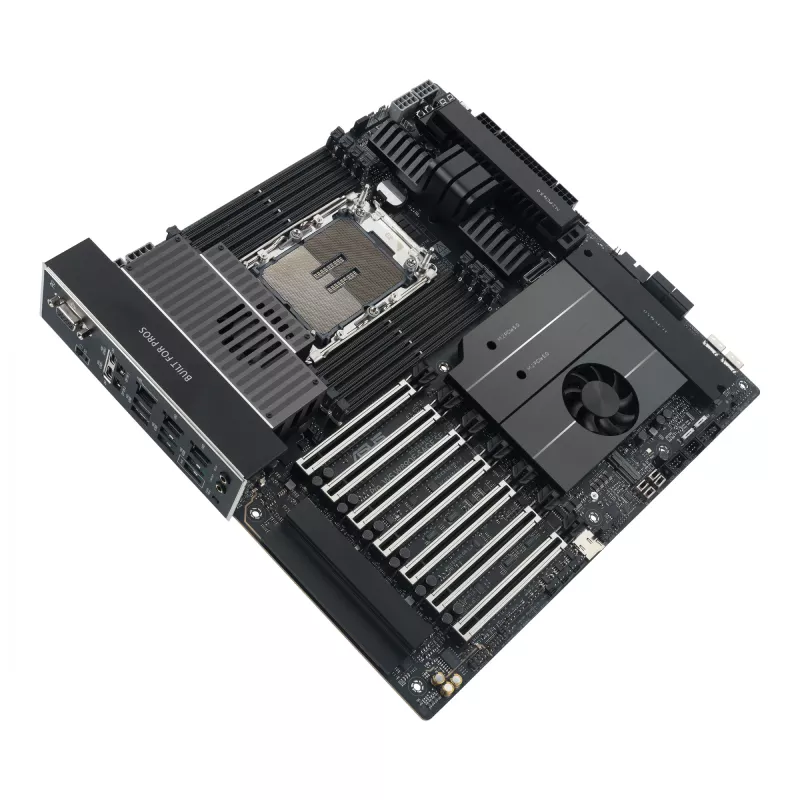 Motininė plokštė ASUS Pro WS W890E-SAGE SE – Intel W890, LGA 4710-2, EEB, 8x DIMM DDR5, aštuonių kanalų atmintis, 10GbE