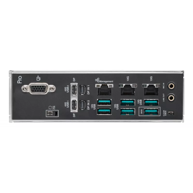 Motininė plokštė ASUS Pro WS W890E-SAGE SE – Intel W890, LGA 4710-2, EEB, 8x DIMM DDR5, aštuonių kanalų atmintis, 10GbE