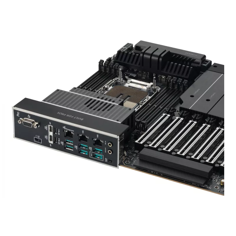 Motininė plokštė ASUS Pro WS W890E-SAGE SE – Intel W890, LGA 4710-2, EEB, 8x DIMM DDR5, aštuonių kanalų atmintis, 10GbE