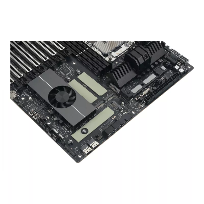Motininė plokštė ASUS Pro WS W890E-SAGE SE – Intel W890, LGA 4710-2, EEB, 8x DIMM DDR5, aštuonių kanalų atmintis, 10GbE