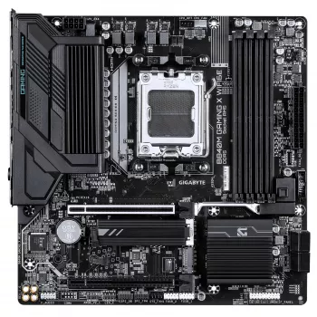 GIGABYTE B840M GAMING X WIFI6E pagrindinė plokštė – AMD Ryzen 9000, 8+2+2 VRM, DDR5 8200 MHz, 2xPCIe 4.0 M.2, Wi-Fi 6E, 2.5GbE LAN