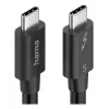 Hama USB-C Thunderbolt 5 kabelis, 80 Gbit/s, 5 A, 240 W, 8K, 1 m