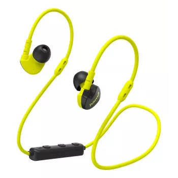 Hama Freedom Athletics III Belaidės ausinės su ausų kabliuku, sportinės, į ausį, Bluetooth, juodos, geltonos