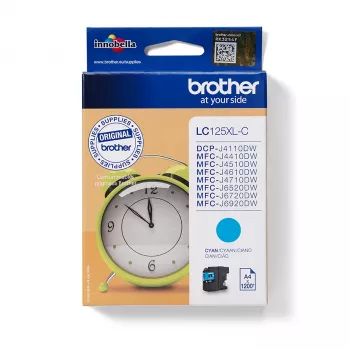 Brother LC-125XLC rašalo kasetė 1 vnt. Originali Cian