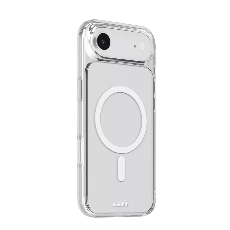 LAUT CRYSTAL FLURO iPhone 17 Air dėklas, suderinamas su MagSafe, skaidrus