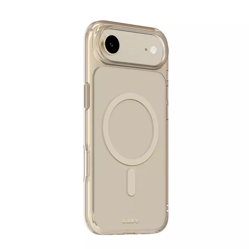 LAUT CRYSTAL FLURO iPhone 17 Air dėklas, suderinamas su MagSafe, šviesaus aukso spalvos