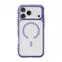 LAUT Crystal Matter X iPhone 17 Pro Max dėklas, suderinamas su MagSafe, violetinis kristalas